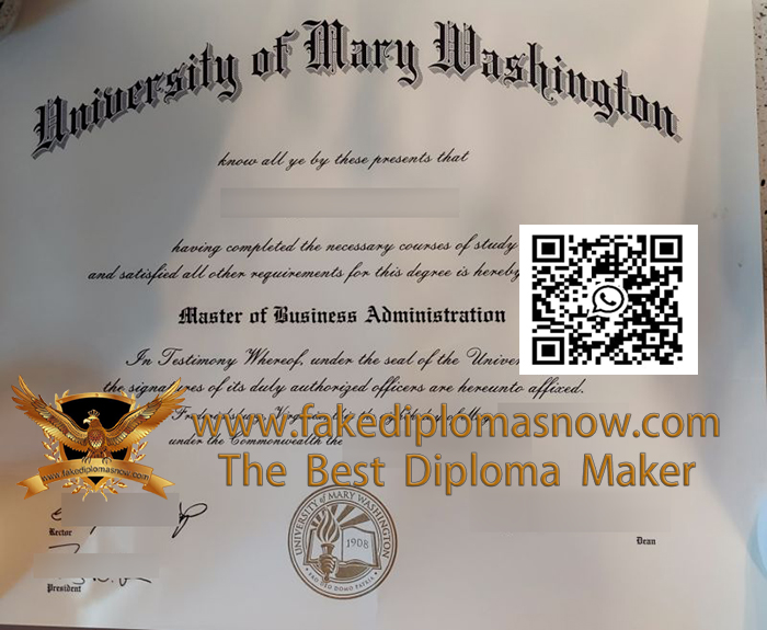 University of Mary Washington Diploma