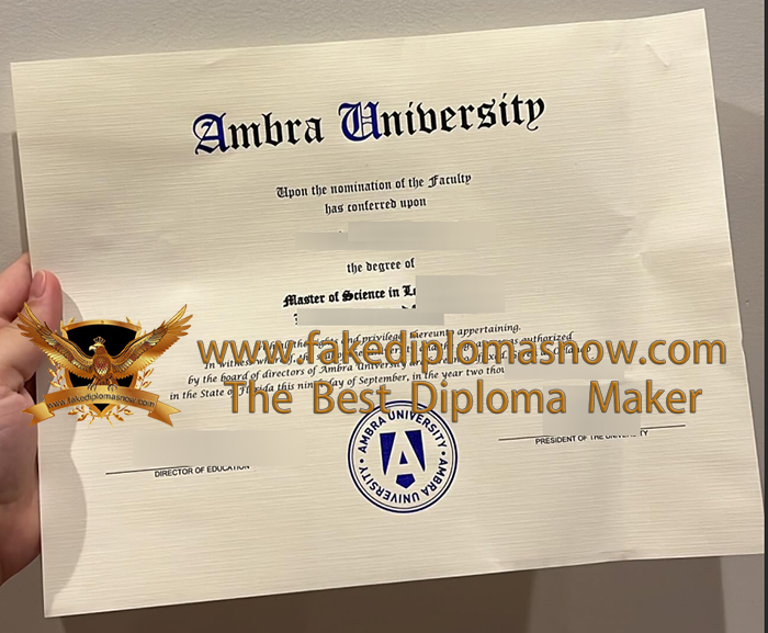 Ambra University diploma