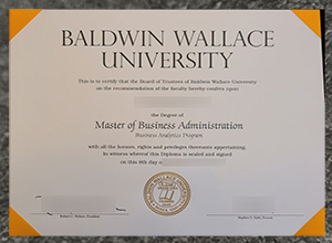 Unusual methods for getting a Baldwin Wallace University diploma