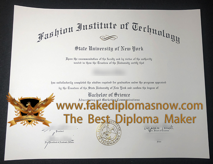 Fashion Institute of Technology diploma