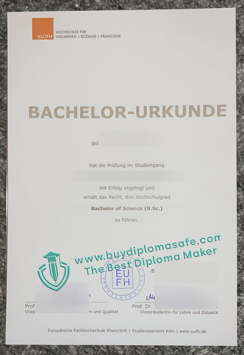 Hochschule für Gesundheit Soziales und Pädagogik Urkunde