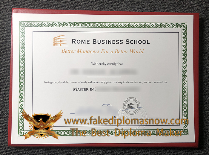 Rome Business School diploma Rome Business School diploma