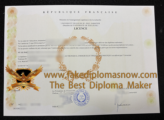 Toulouse III – Paul Sabatier University Licence