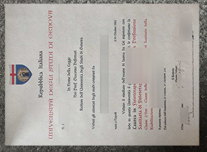 Università degli Studi di Genova Laurea sample