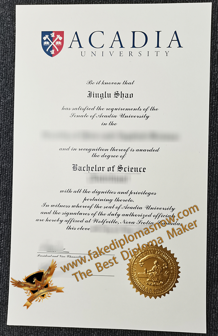 Acadia University degree