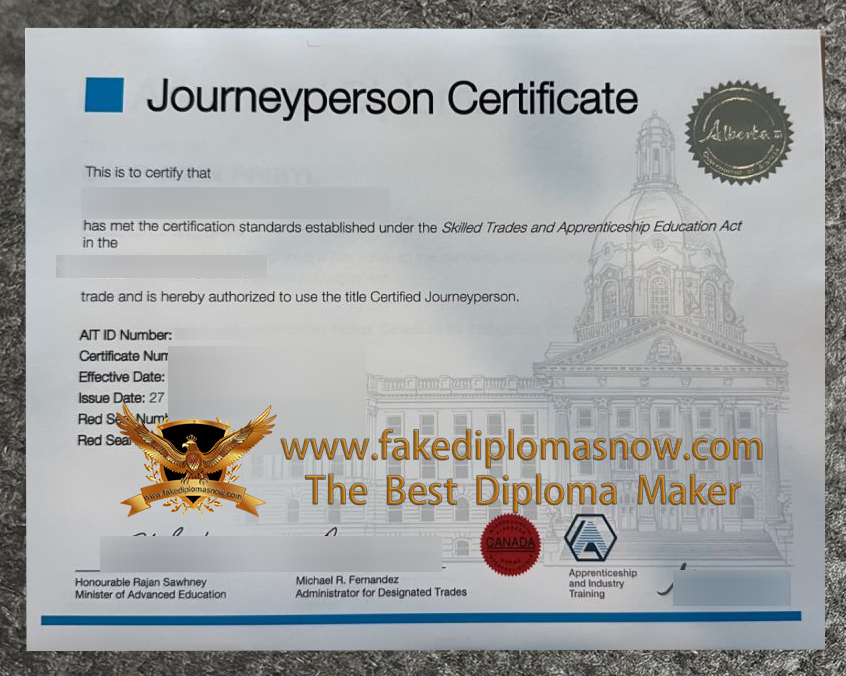 Alberta journeyman certificate