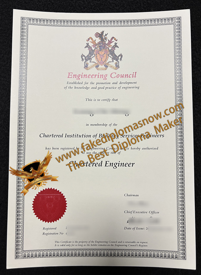 CIBSE Certificate, Engineering Council certificate, Chartered Engineer Certificate