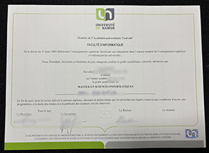 Unusual methods for making a UNamur degree