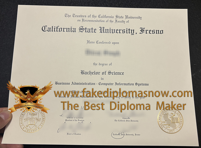 California State University, Fresno diploma
