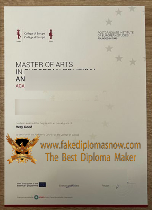 College of Europe diploma College of Europe diploma