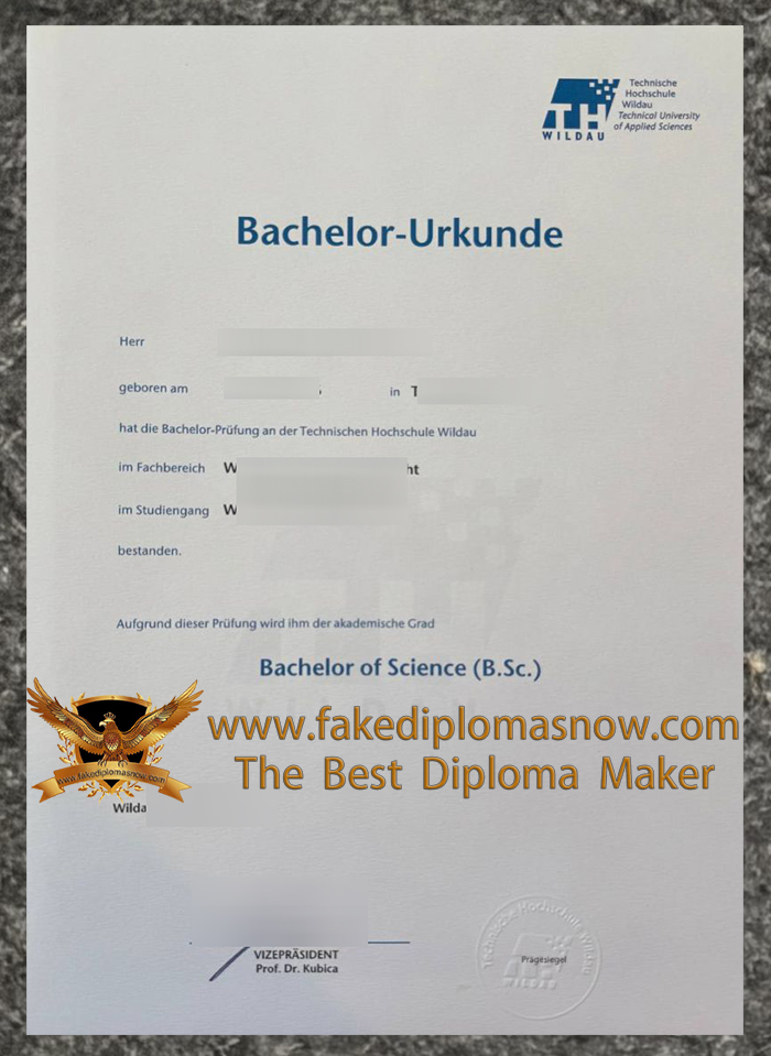 TH Wildau diploma, Technische Hochschule Wildau Urkunde