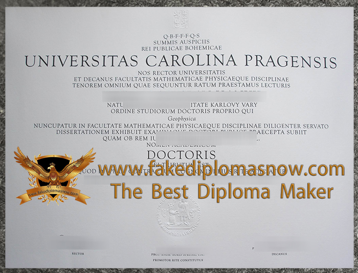 Universitas Carolina Pragensis diploma