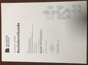 Universität Bielefeld Bachelorurkunde