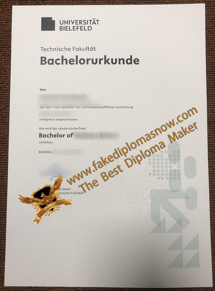 Universität Bielefeld Bachelorurkunde