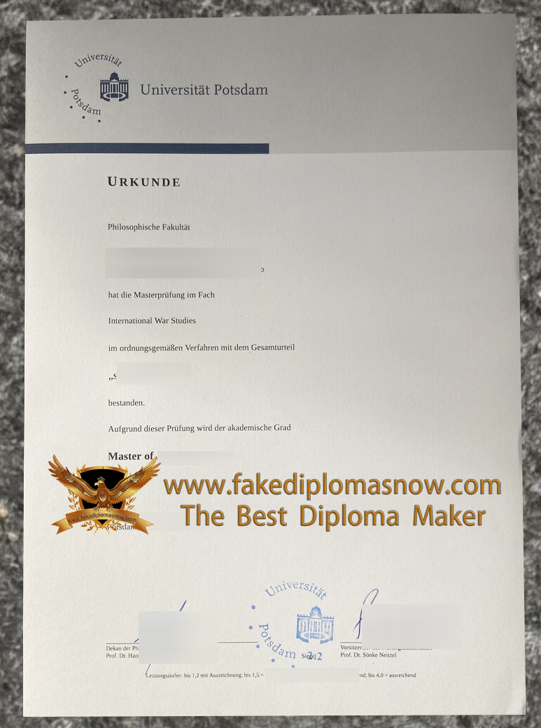 Universität Potsdam Urkunde Universität Potsdam Urkunde