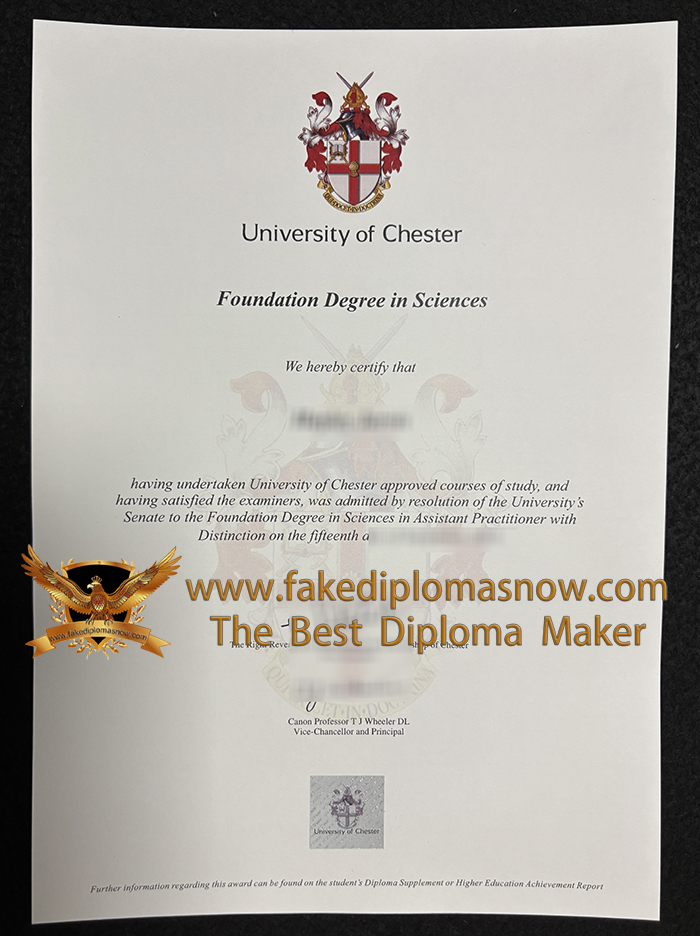 University of Chester degree, University of Chester diploma
