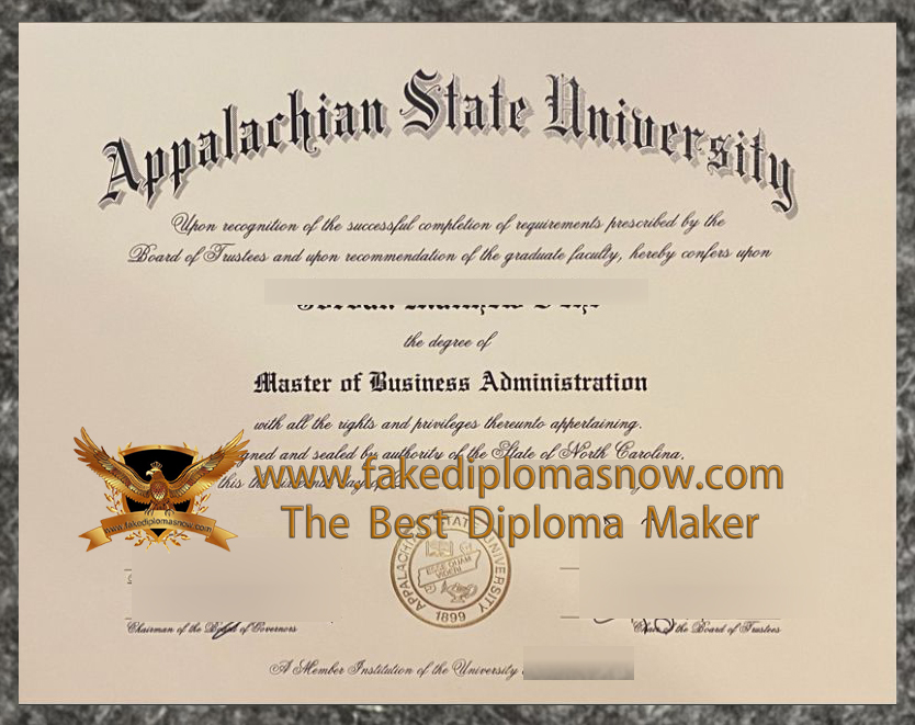 Appalachian State University diploma Appalachian State University diploma