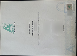 Arden University degree sample