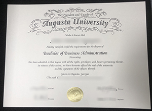 Augusta University diploma certificate