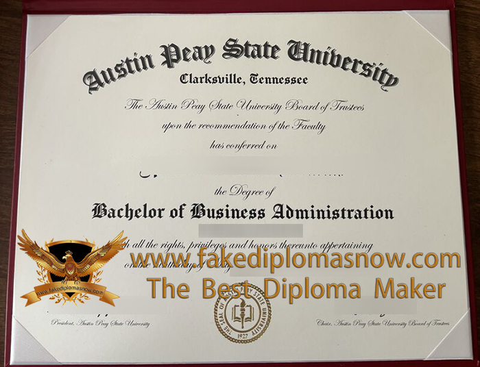 Austin Peay State University diploma