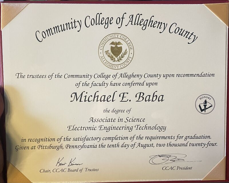 CCAC degree