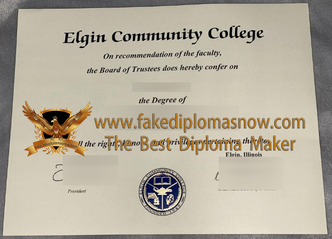 Elgin Community College diploma