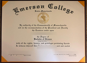 Emerson College diploma sample