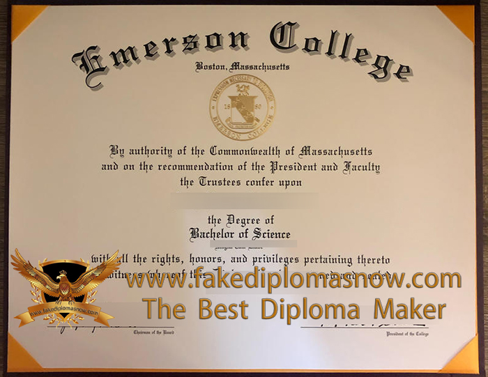 Emerson College Academic Certificate