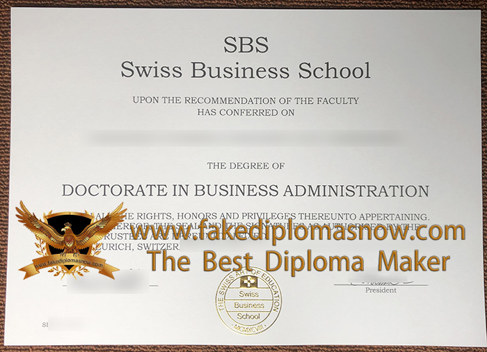 SBS Swiss Business School DBA degree