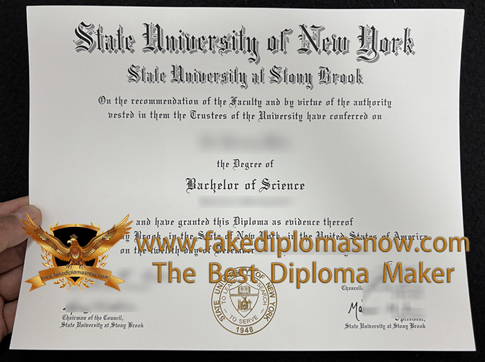 State University of Stony Brook Diploma