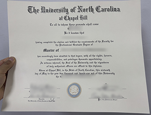UNC Chapel Hill degree sample