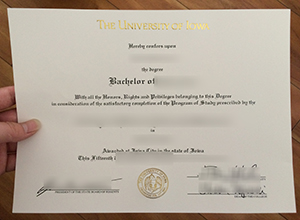 University of Iowa degree sample