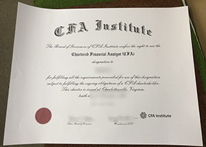 CFA Institute certificate sample for 2025