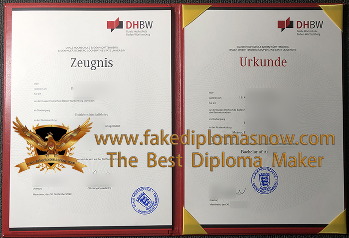 DHBW Urkunde und Zeugnis DHBW Urkunde und Zeugnis