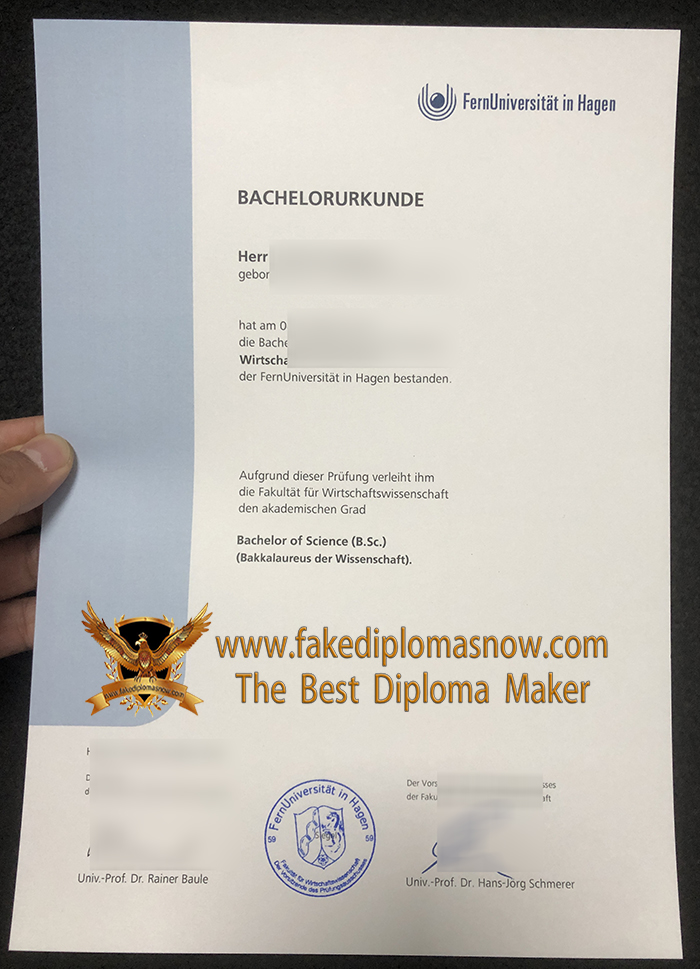 Fernuniversität in Hagen Urkunde 2026