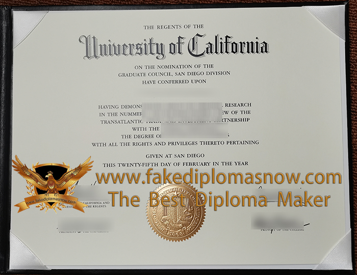 UC San Diego diploma certificate UC San Diego diploma certificate