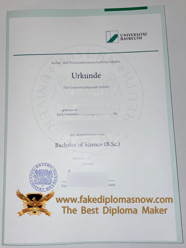 Universität Bayreuth Urkunde Universität Bayreuth Urkunde