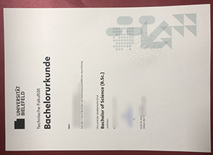 Universität Bielefeld Bachelor Urkunde sample
