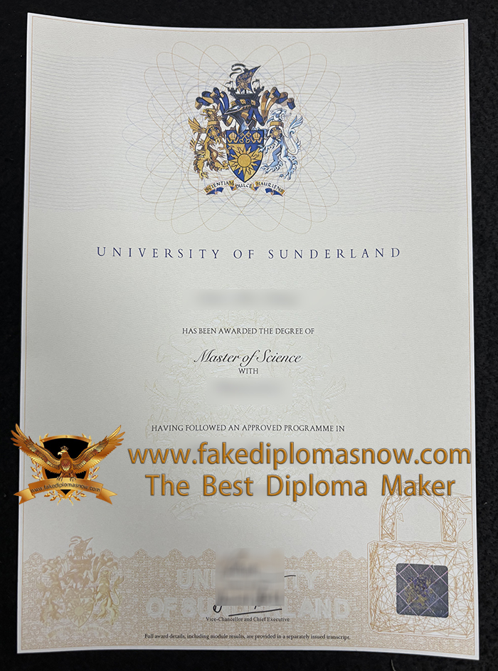 University of Sunderland MSc degree