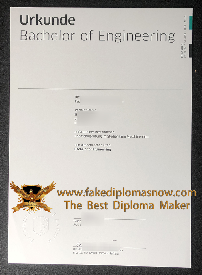 FH Aachen Urkunde FH Aachen Urkunde