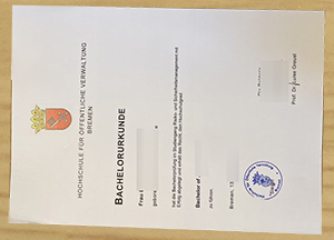 HfÖV Bremen Urkunde 2026