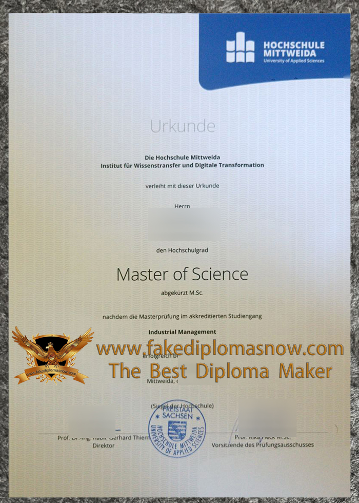 Hochschule Mittweida Urkunde