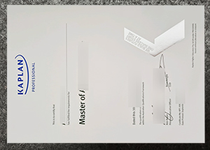 KAPLAN Professional degree and transcript sample 2026