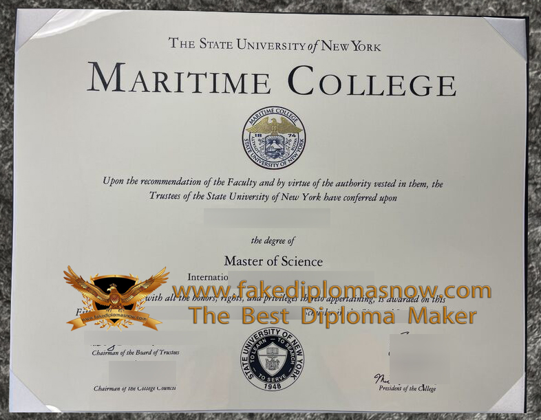 SUNY Maritime College diploma