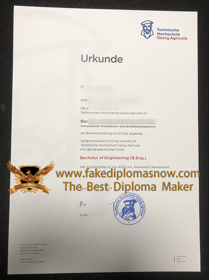 THGA Urkunde THGA Urkunde