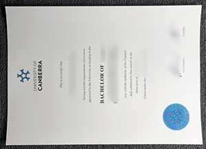 University of Canberra degree sample