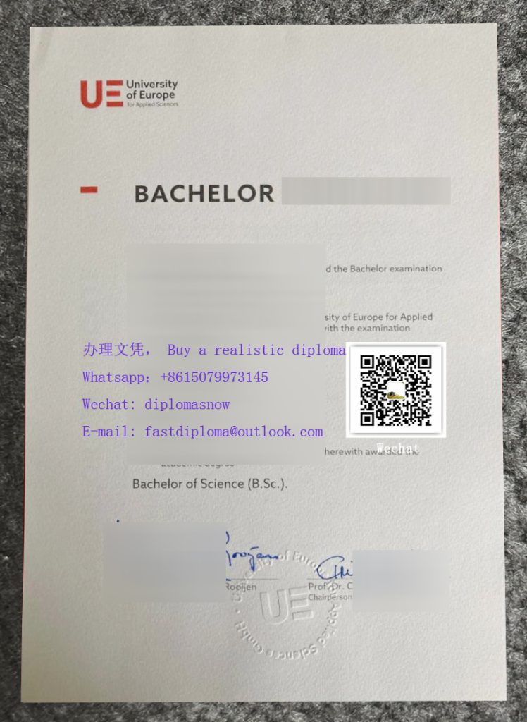 University of Europe for Applied Sciences degree