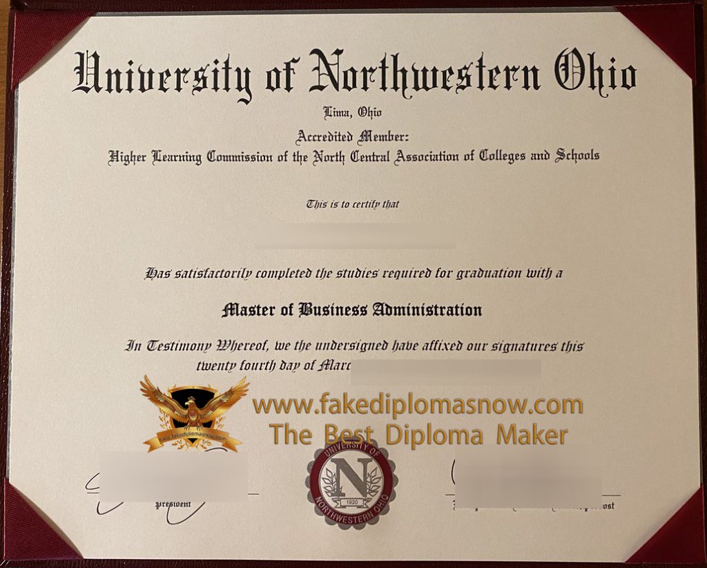University of Northwestern Ohio diploma University of Northwestern Ohio diploma