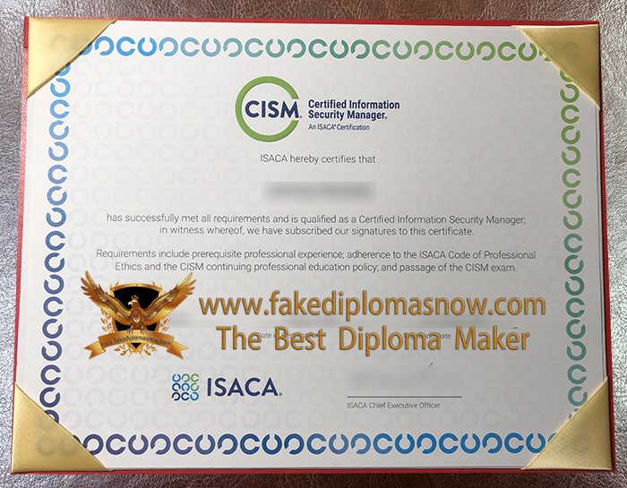 CISM certificate