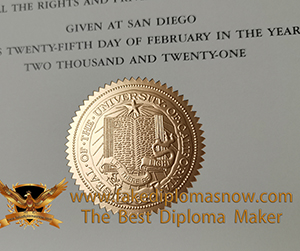 UCSD Diploma Seal sample
